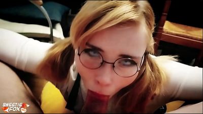 Honey Teenager Deep Sucking Big Cock – Cum in Mouth