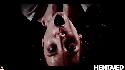 ALIEN INSIDE – Huge Black tentacles deposit eggs inside of a tiny red head – Lottie Magne