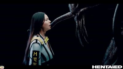 Real Life Hentai – CGI monster destroy all holes of Rae Lil Black w Jia Lissa n ton of cum
